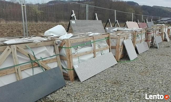 GRANIT SCHODY STOPNICA płomień/poler; płytka granitowa