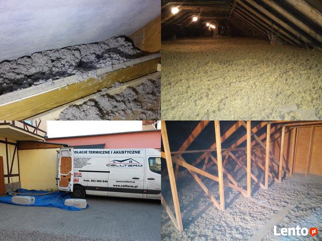 Ocieplenie stropodachu, ocieplenie poddasza. Wdmuchiwanie.
