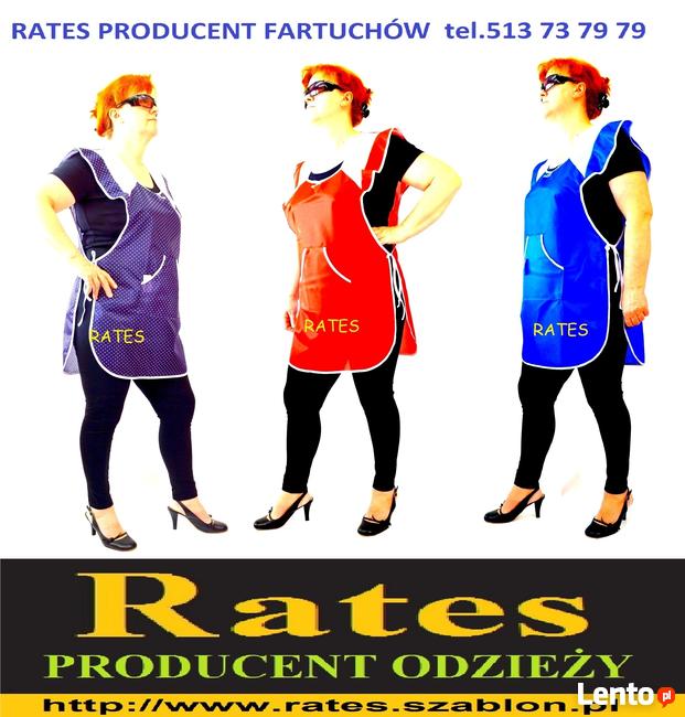 Fartuchy stylonowe cena 8 zł. firmy Rates