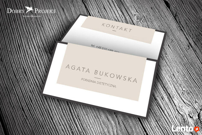 Projekt i druk wizytówek, ulotek, katalogów, plakatów