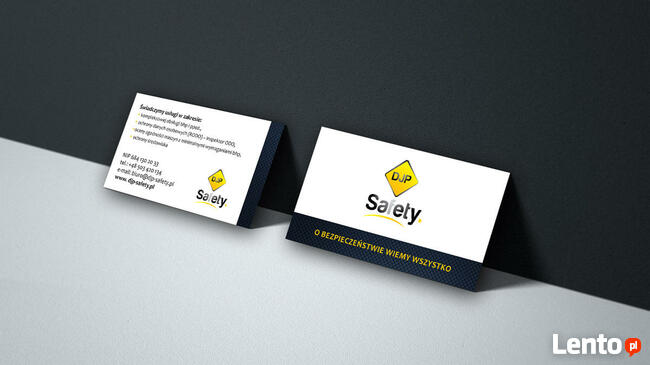 Projekt i druk wizytówek, ulotek, katalogów, plakatów
