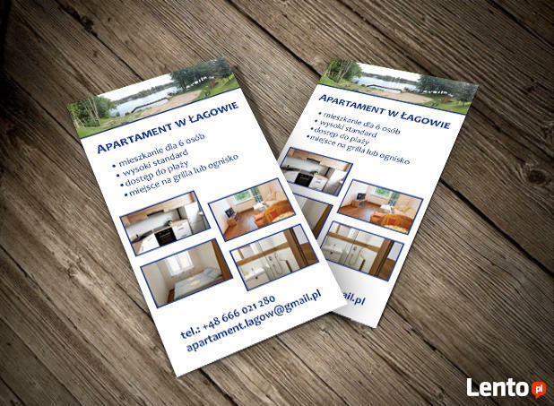 Projekt i druk wizytówek, ulotek, katalogów, plakatów