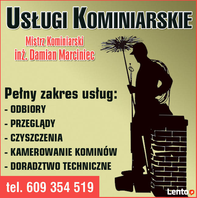 KOMINIARZ DĘBICA CZYSZCZENIA ODBIORY PRZEGLĄDY KOMIN
