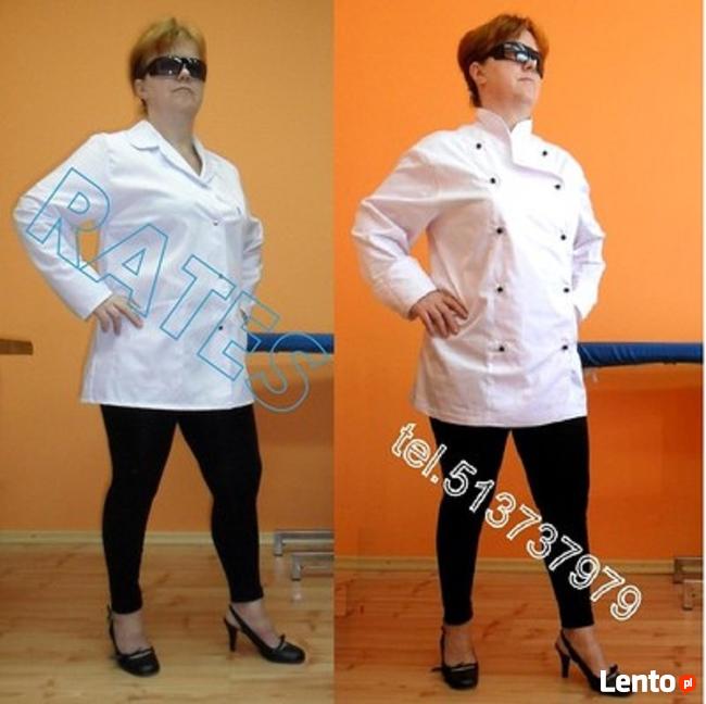 Spodnie piekarza cena 12 zł.Bluza 17 zł. RATES Producent