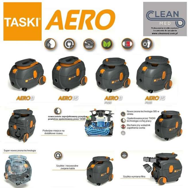 Odkurzacz profesjonalny Taski AERO 8