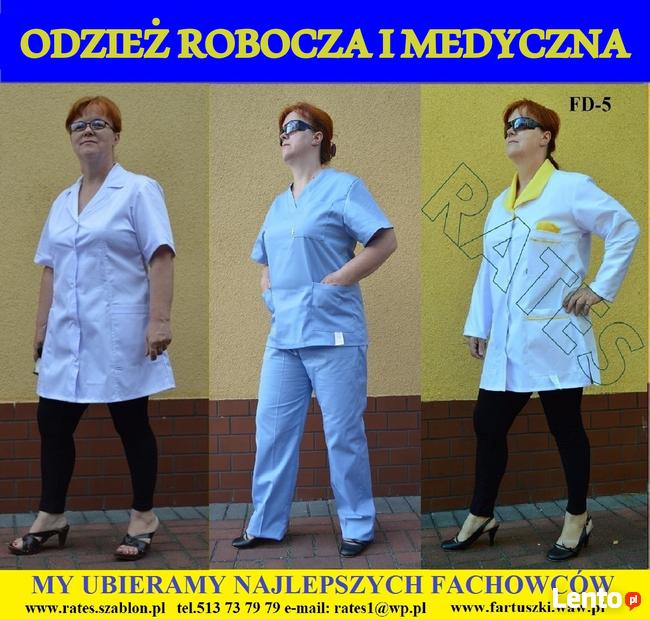 Spodnie piekarza cena 12 zł.Bluza 17 zł. RATES Producent