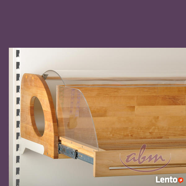 REGAŁ PIEKARNICZY Z OŚWIETLENIEM I NADRUKIEM