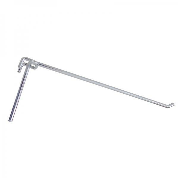 Zawieszka sklepowa na kratę pojedyncza chromowana 15 CM