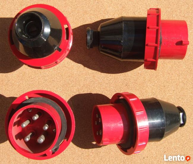 Wtyczka siłowe 16A 3P + N + Z IP57 5 lub 4 bolce nieużywane