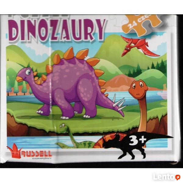 Puzzle 24 elementy. Dinozaury 3+