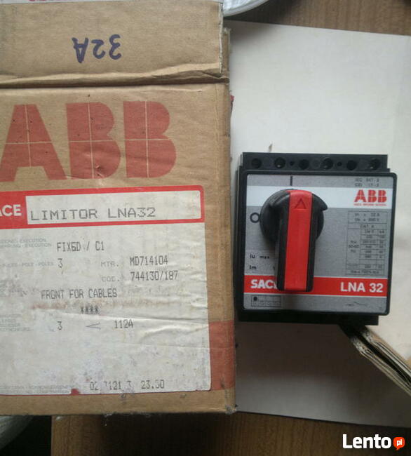 Wyłącznik SACE LNA 32 112A ; Asea Brown Bover