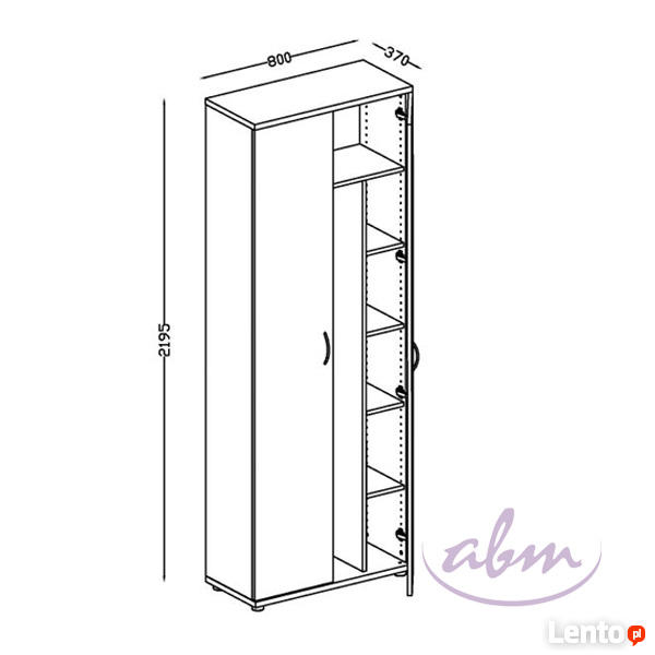 Klasyczna szafa garderobiana G18