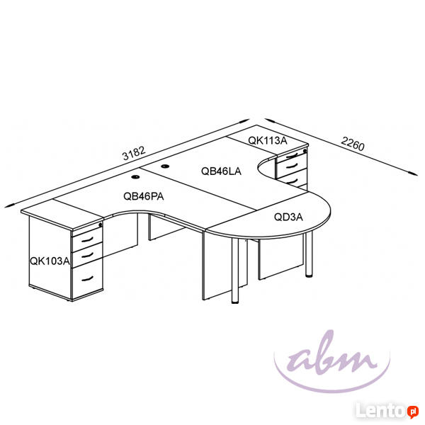 Biurko QB46LA