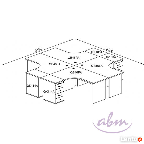 Biurko QB46LA