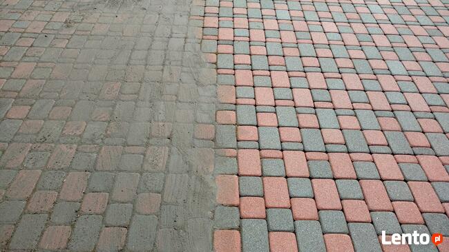 Czyszczenie mycie kostki brukowej, elewacji, dachów