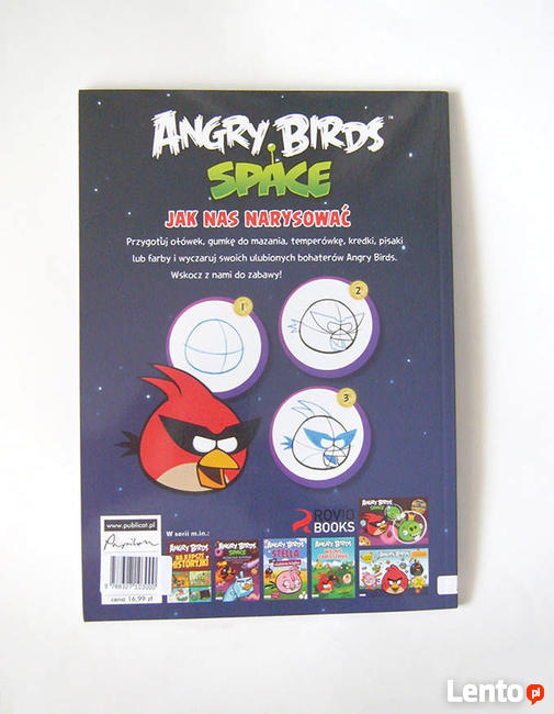jak narysować Angry Birds space książka dla dziecka