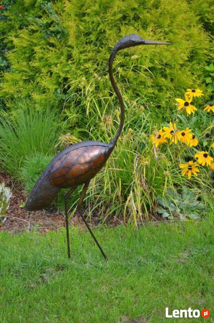 Czapla 80 cm do ogrodu dekoracja nie bocian Ptak