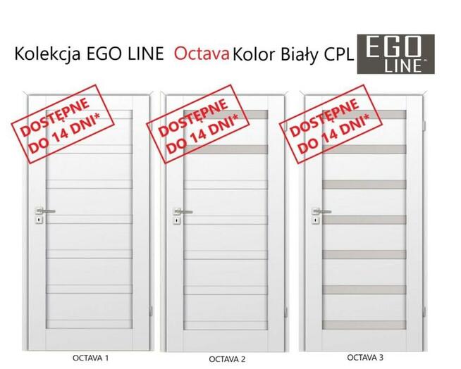 Drzwi PORTA Verte Home model G w kolorze białym Wewnętrzne