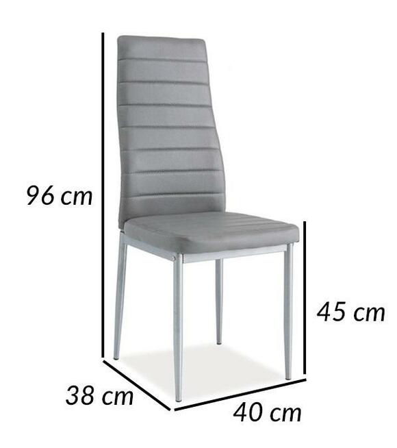 Krzesła do jadalni szare