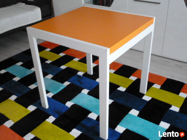 Stół rozkładany, kwadratowy DADO Q B ARANCIO (70 x 70 x 140)