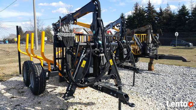 PRZYCZEPA LEŚNA COUNTRY 5t ŻURAW 4,8 HDS z TUZ POMPA na WOM