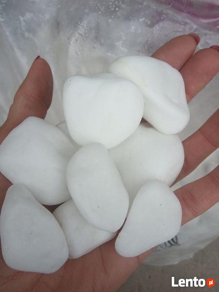 OTOCZAK THASSOS Otoczak Śnieżno-biały Grecki Marmur Do ogrod