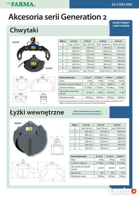 ŻURAW LEŚNY 3,8m do drewna FARMA HDS CHWYTAK ROZDZIELACZ