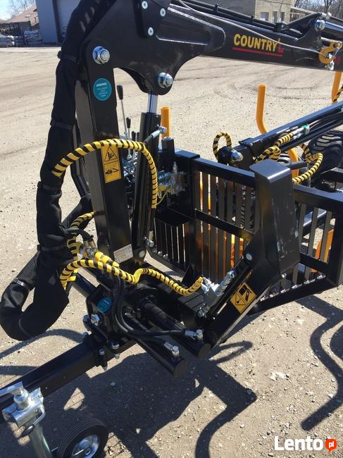 ŻURAW LEŚNY 4,1m HDS Country do drewna Chwytak Rozdzielacz