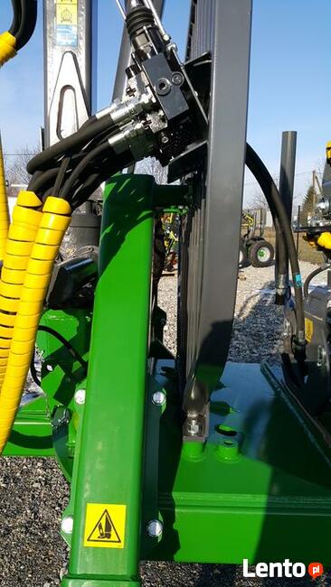PRZYCZEPA LEŚNA 9t FARMA ŻURAW G3 DŹWIG 6,7m HDS WYSUW 1,5m