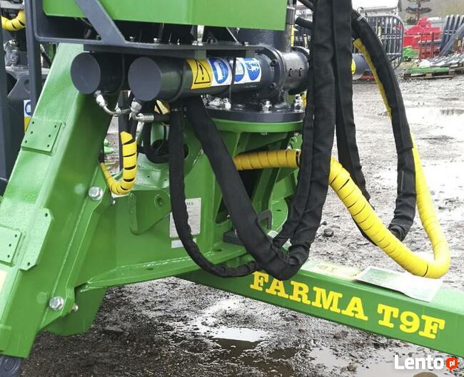 PRZYCZEPA LEŚNA FARMA 9t DŹWIG G3 6,7m wysuw 1,5m CHWYTAK