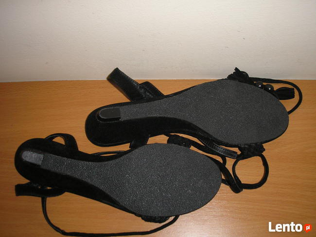 sandały-koturny wiązane 38 24-24,5cm. Chillin