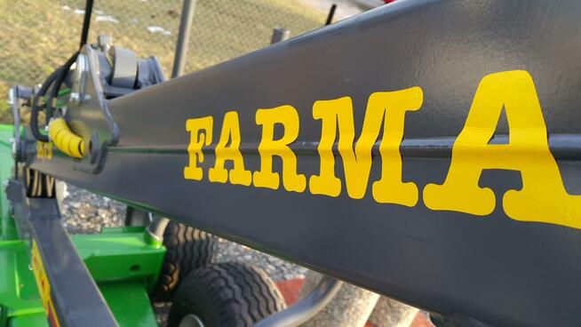 PRZYCZEPA LEŚNA FARMA 9t DŹWIG G3 6,7m wysuw 1,5m CHWYTAK