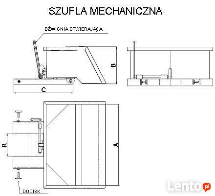 Szufla mechaniczna pojemność 0,8m3