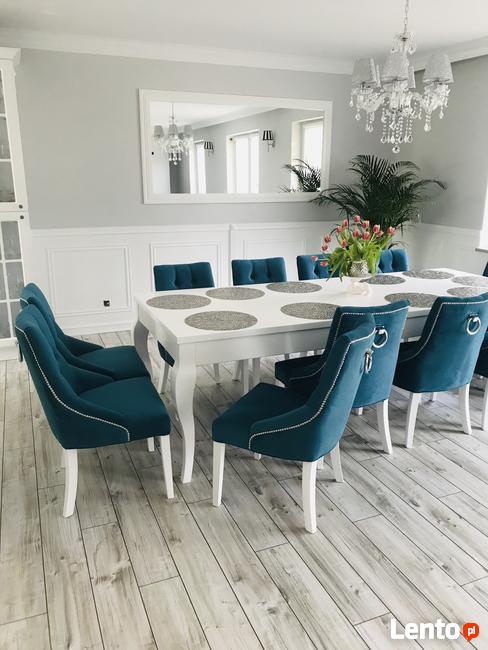 Krzesło hampton chesterfield glamour z kołatką pikowane