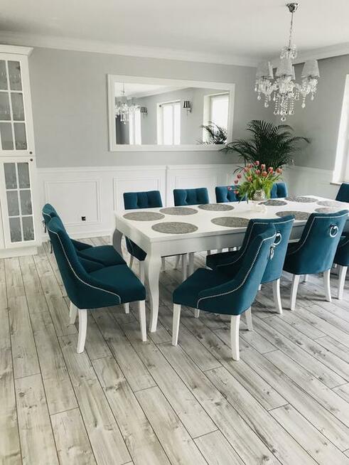 Krzesło hampton chesterfield glamour z kołatką pikowane