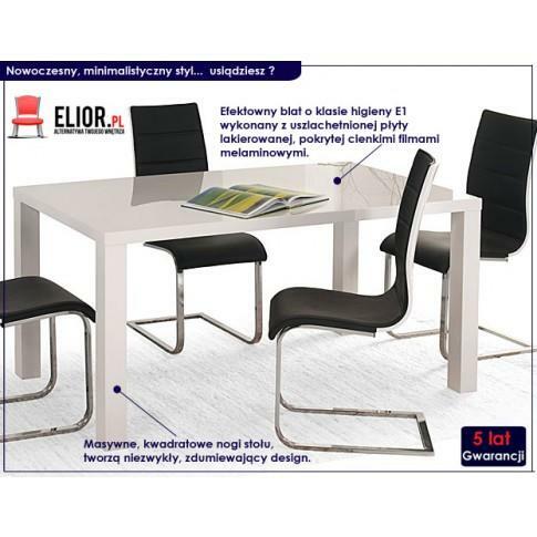 LAKIEROWANY STÓŁ MENSIS 3X - 120 CM