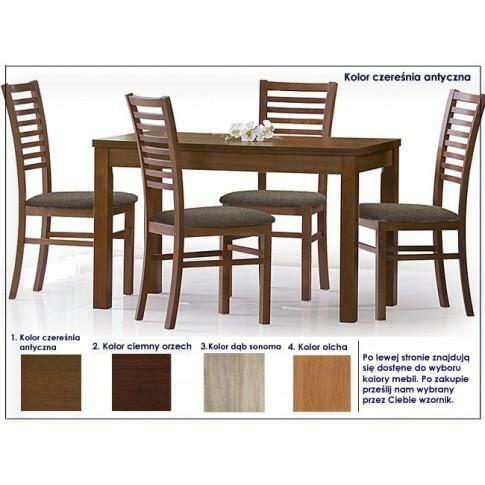 Rozkładany stół Destin 120-160 cm - ciemny