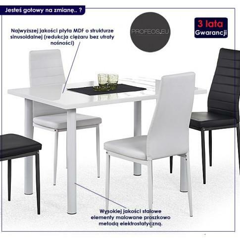 STÓŁ LAKIEROWANY SILIUS