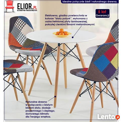 STÓŁ SKANDYNAWSKI PROMES - OKRĄGŁY