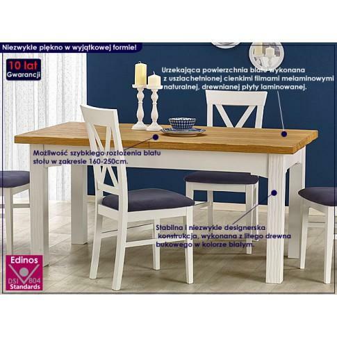 ROZKŁADANY STÓŁ DENIS - DĄB MIODOWY