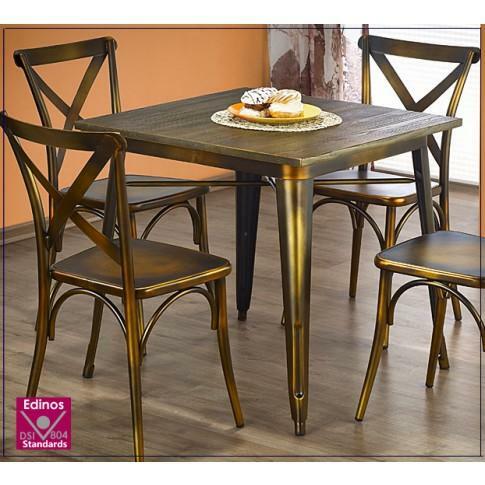 AWANGARDOWY STÓŁ MALTRUM - YELLOW COOPER