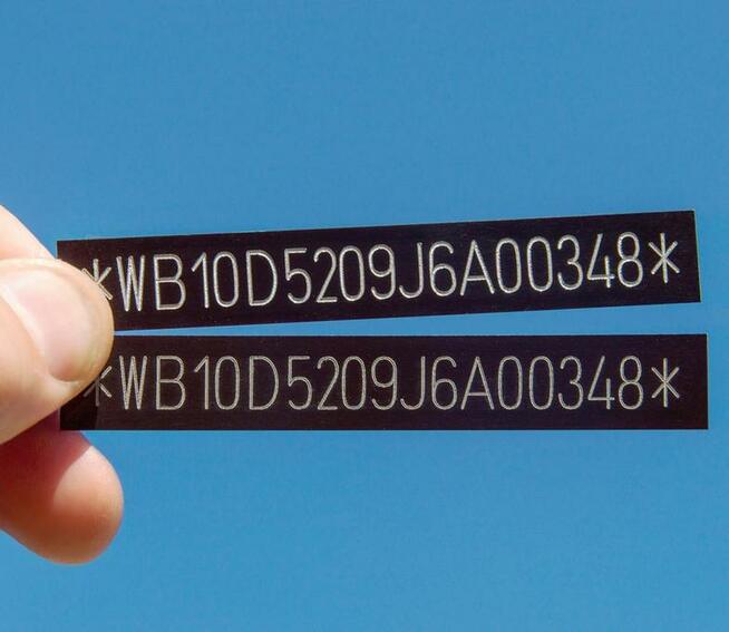 Duplikat płytki. Tabliczka znamionowa, Labe. każdy rodzaj.