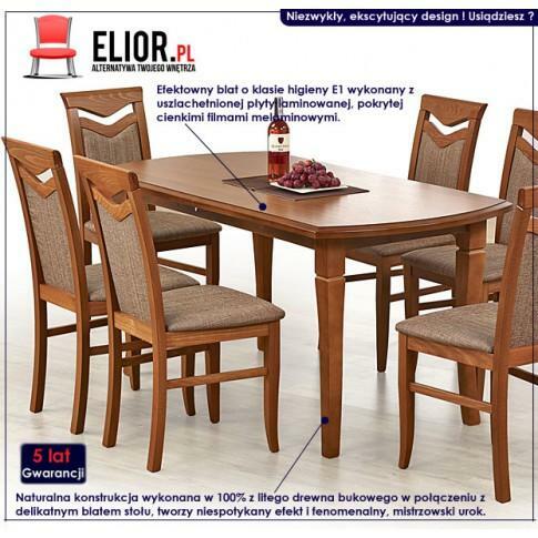 ROZKŁADANY STÓŁ LISTER XL - CIEMNY ORZECH