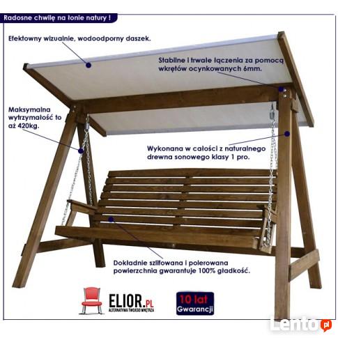 HUŚTAWKA OGRODOWA 4-OSOBOWA JASNA - 2 KOLORY