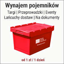 Pojemniki plastikowe PST, transportowe 60x40x40 cm – wynajem
