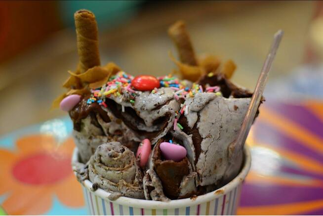 Lody włoskie, Lody tajskie, kolorowe sorbety