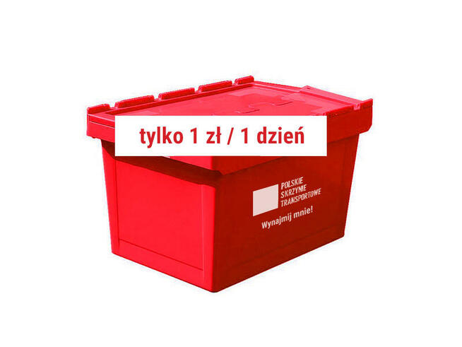 Pojemniki plastikowe PST, transportowe 60x40x40 cm – wynajem