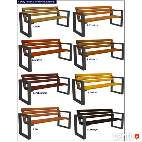 ŁAWKA PARKOWA NORIN GRAY 150CM - 8 KOLORÓW