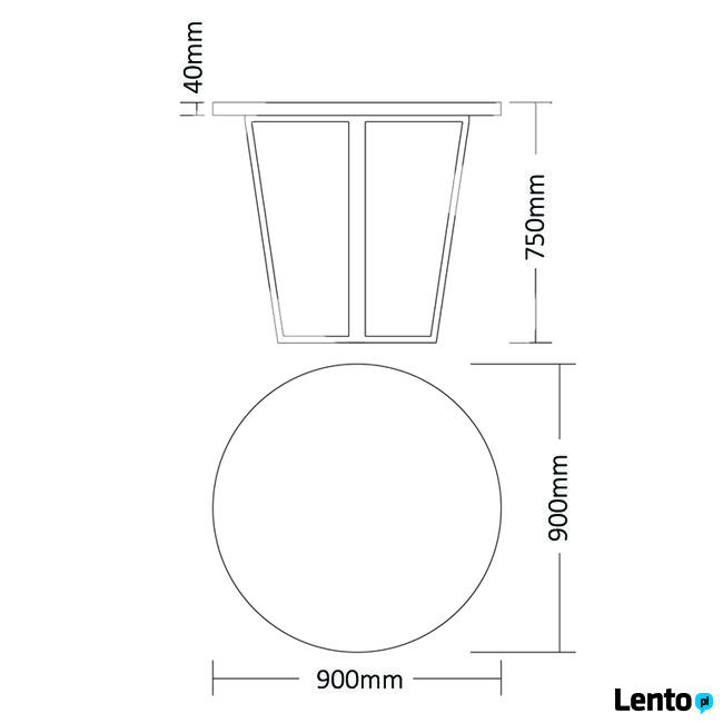 Nowy drewniany Stół okrągly dąb lity