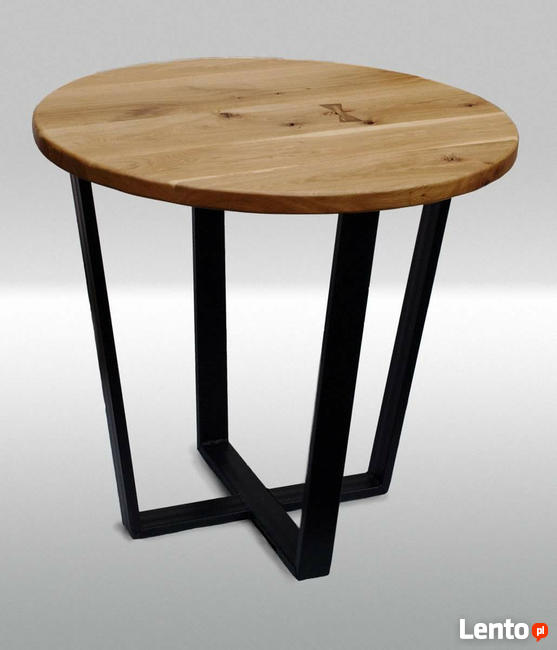 Nowy drewniany Stół okrągly dąb lity